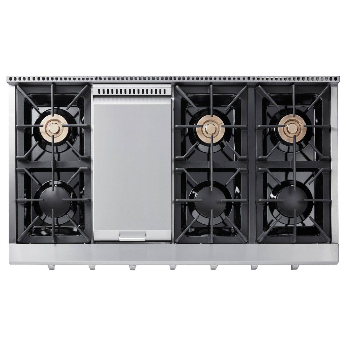 Thor Kitchen 48 In. Propane Gas Range-top in Stainless Steel