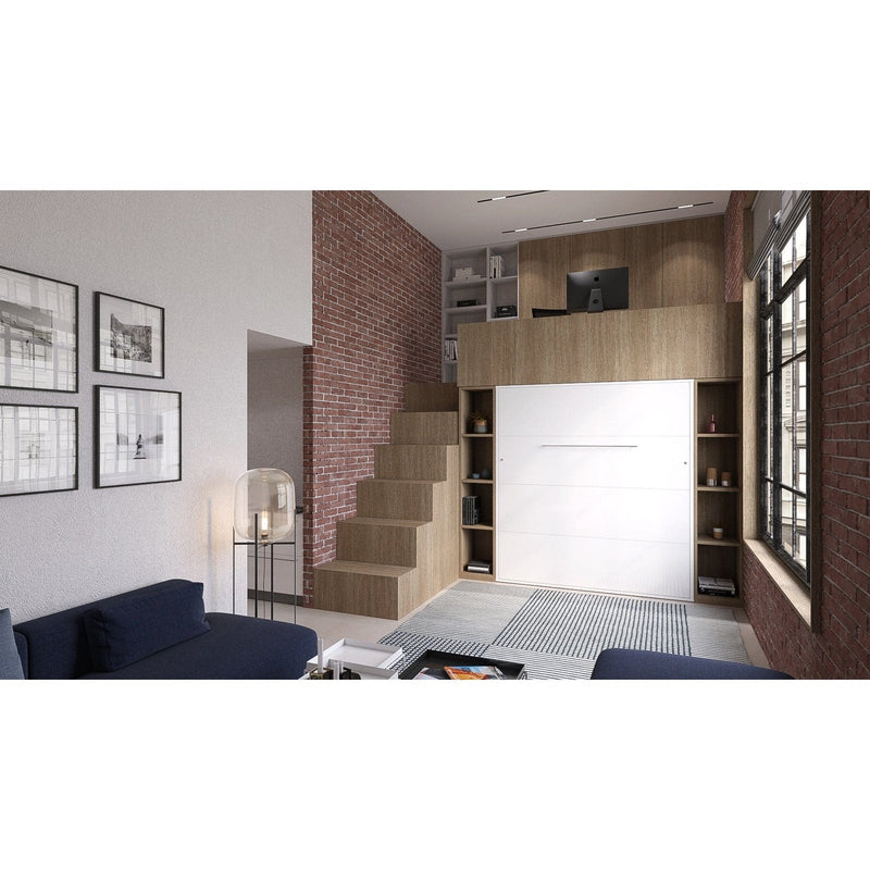 Maxima House Murphy bed INVENTO, European King size with LED and mattress included - IN-22W - Backyard Provider