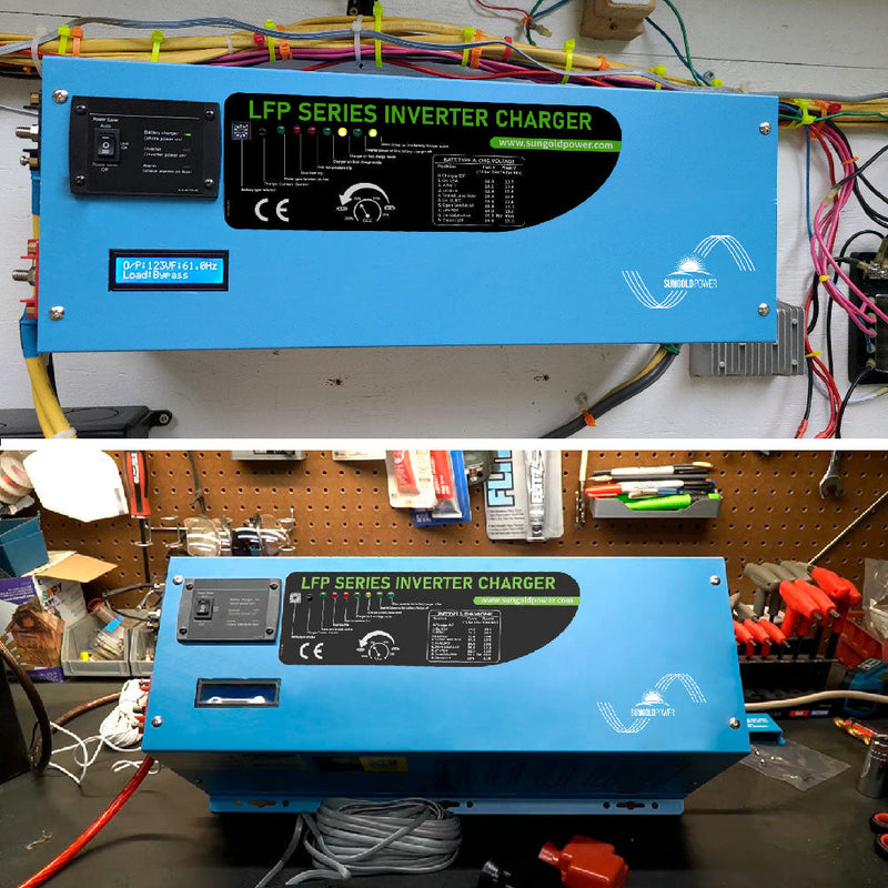 2000W DC 12V Pure Sine Wave Inverter With Charger - LFP2K12V120VSG