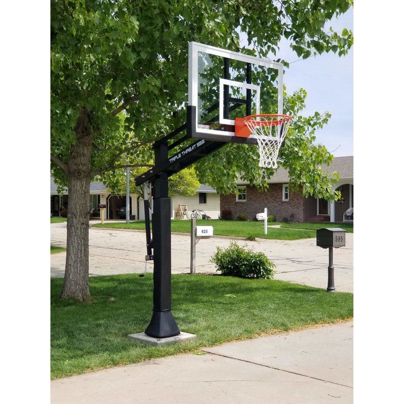 Ironclad Triple Threat 36"x54" Adjustable In-Ground Basketball Hoop - TPT553-MD