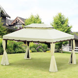 Outsunny 10’ x 13’ Metal Frame Outdoor Patio Gazebo - 84C-144