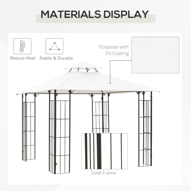 Outsunny 10' x 10' Outdoor Patio Gazebo Canopy - 84C-148