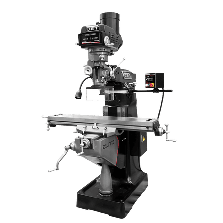 JET Elite ETM-949 Mill with 3-Axis ACU-RITE 203 Quill DRO and X-Axis JET Powerfeed - JT9-894118