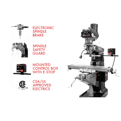 JET Elite ETM-949 Mill with X-Axis JET Powerfeed - JT9-894118