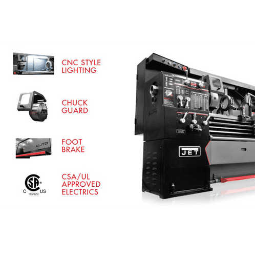 JET Elite Lathe EGH-1740 with Newall DP700 DRO - JT9-892512