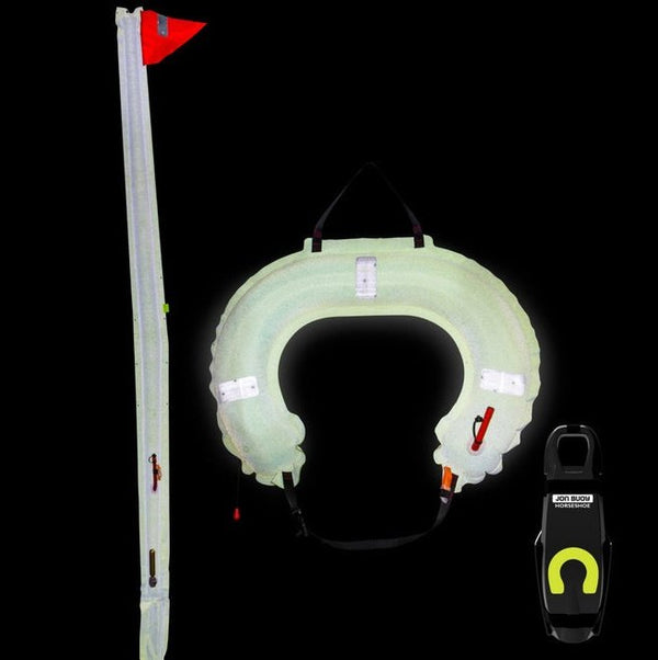 Jon Buoy Danbuoy & Horseshoe Combo Glo Lite - 45-JON2225