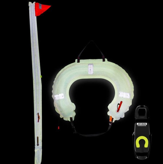 Jon Buoy Danbuoy & Horseshoe Combo Glo Lite - 45-JON2225