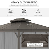 Outsunny 10x12 Hardtop Gazebo - 84C-145V03