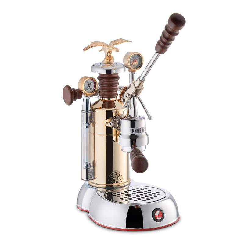 La Pavoni Esperto Competente Brass and Chrome Espresso Machine (ESPCO-16)