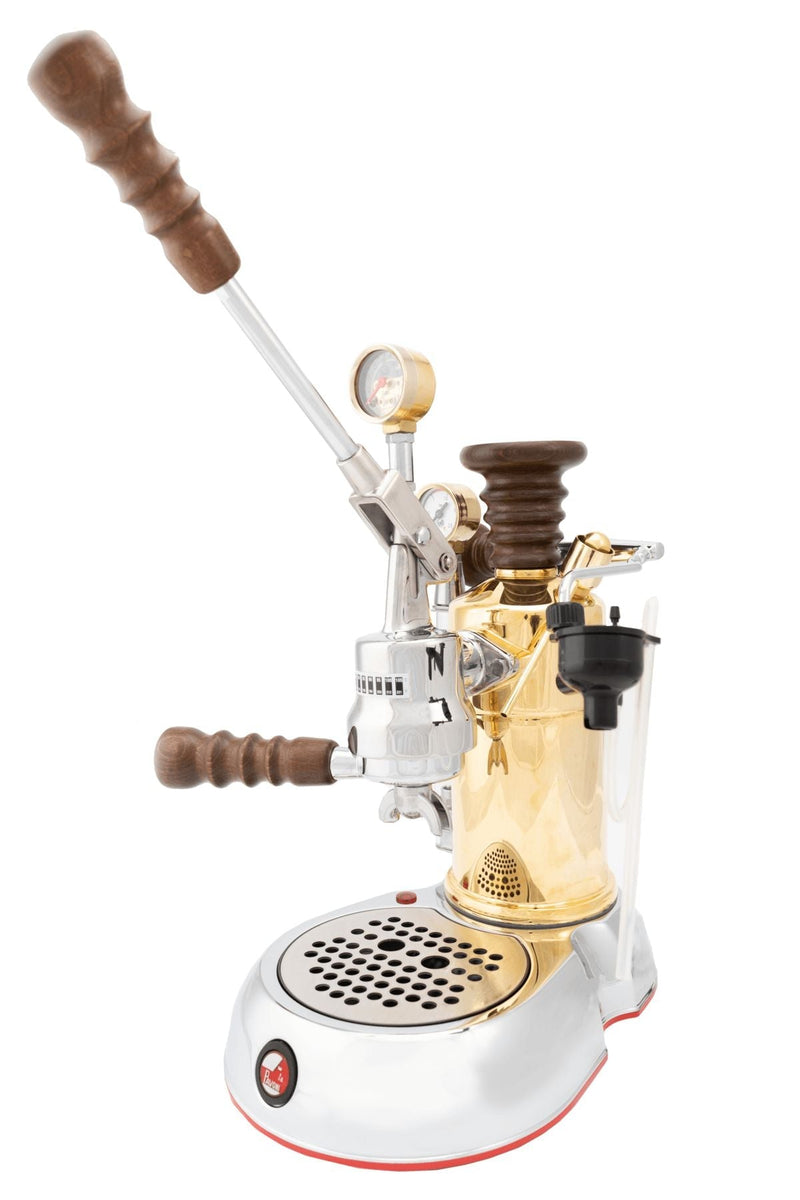 La Pavoni Esperto Competente Brass and Chrome Espresso Machine (ESPCO-16)