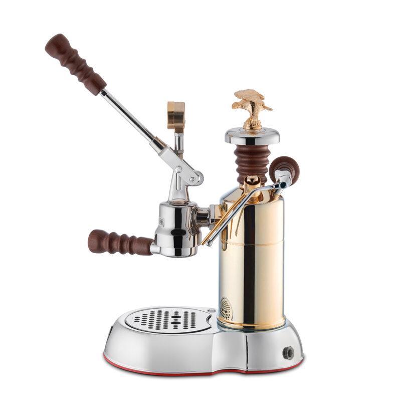 La Pavoni Esperto Competente Brass and Chrome Espresso Machine (ESPCO-16)