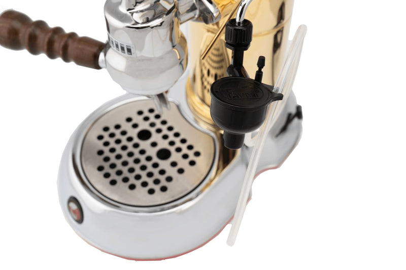 La Pavoni Esperto Competente Brass and Chrome Espresso Machine (ESPCO-16)