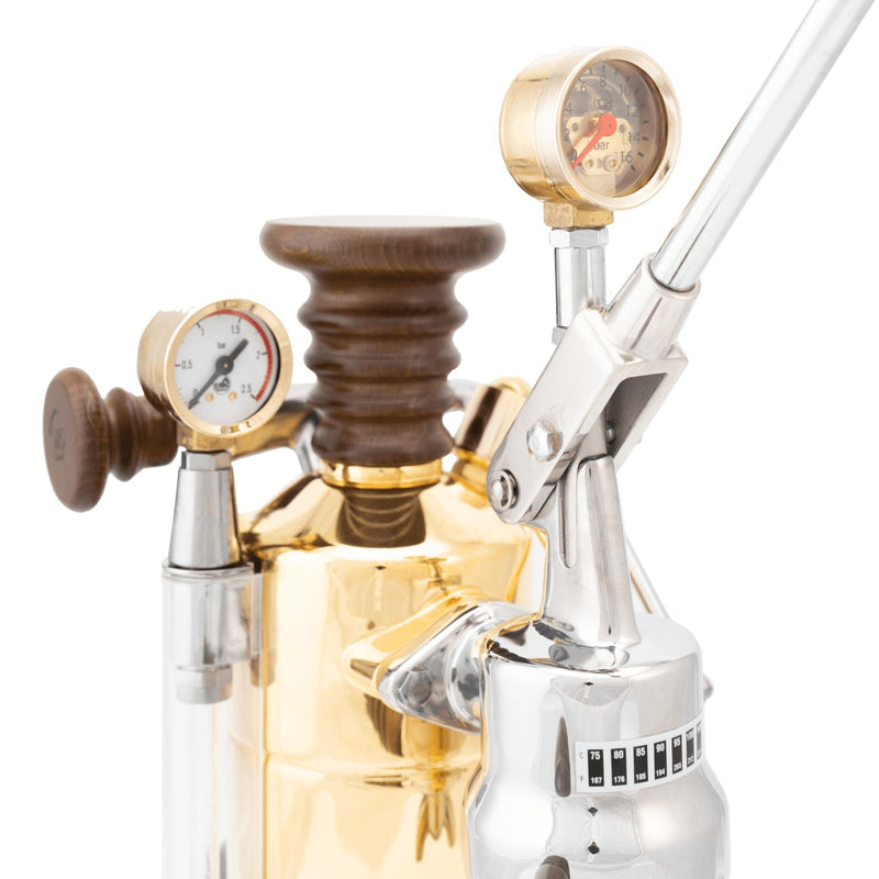 La Pavoni Esperto Competente Brass and Chrome Espresso Machine (ESPCO-16)