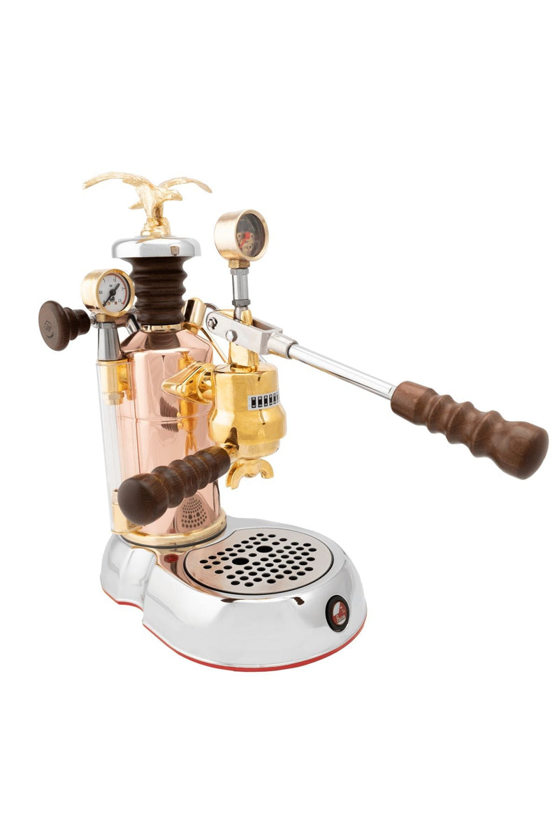 La Pavoni Esperto Edotto Copper and Chrome Espresso Machine (ESPED-16)