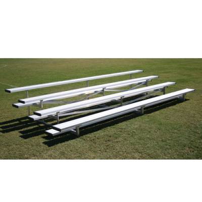 Four Rows Low Rise Aluminum Bleachers - GT-4RXX-LR