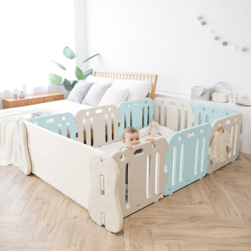 GGUMBI Family Guard Baby Room Set Basic Guard + Clean Mat - Gumb-Fguard-Bbroom-Coco Beige