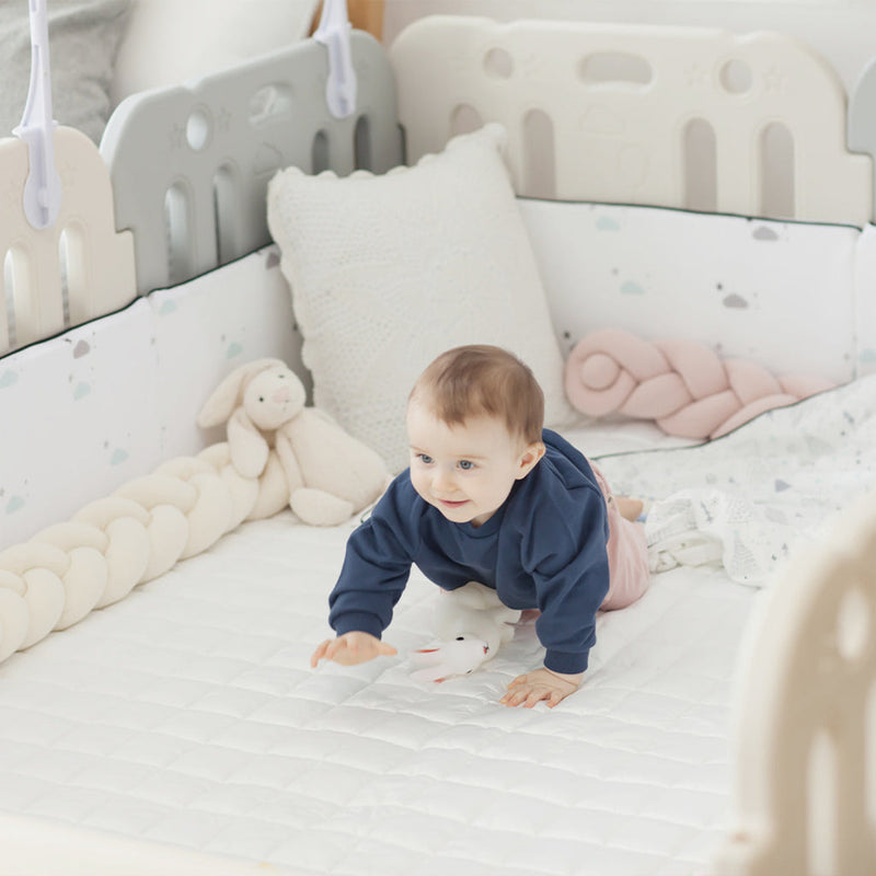 GGUMBI Family Guard Baby Room Set Basic Guard + Clean Mat - Gumb-Fguard-Bbroom-Coco Beige