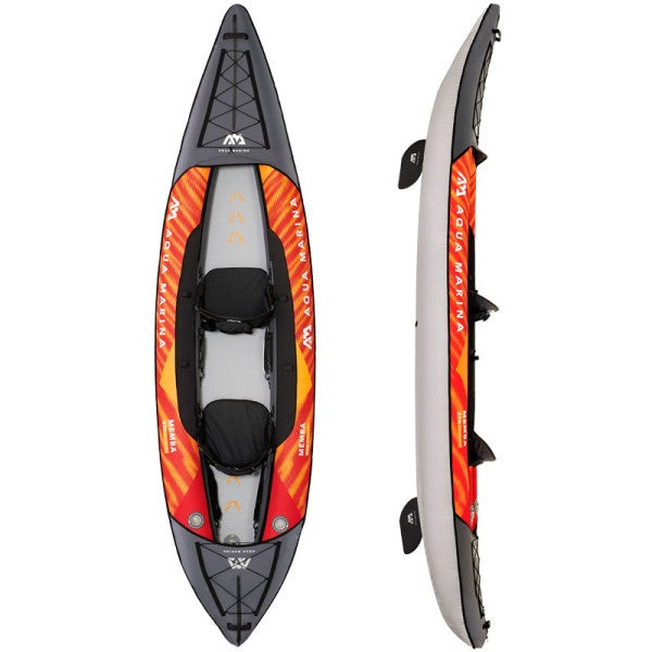 Aqua Marina Memba-390 Touring Kayak 2-person. DWF Deck. Kayak paddle included.