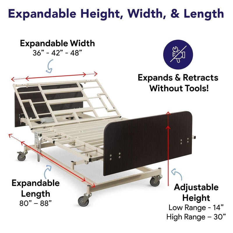 Medacure Ultra Wide Adjustable Electric Hospital Bed