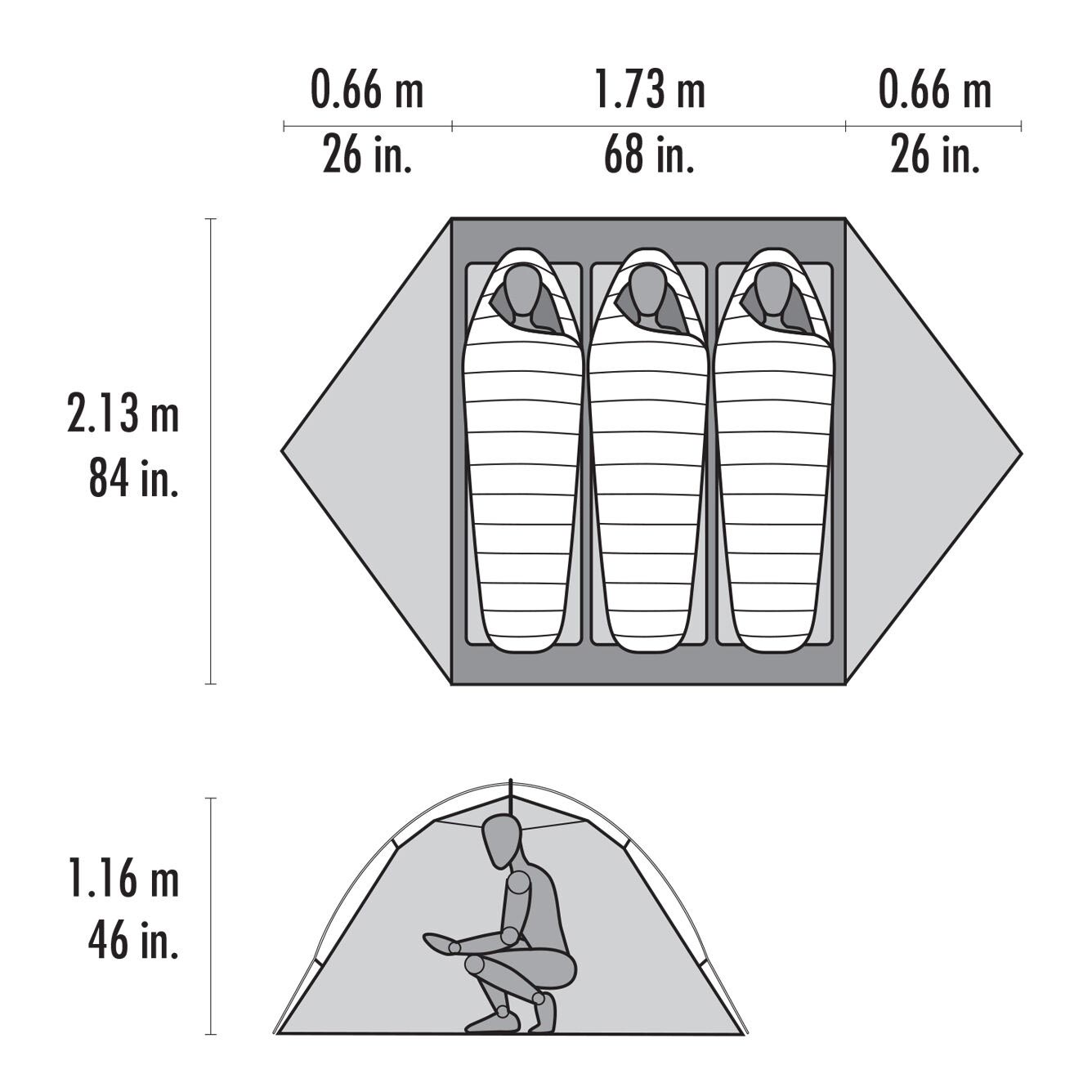 MSR Hubba Hubba 3 Person Backpacking Tent