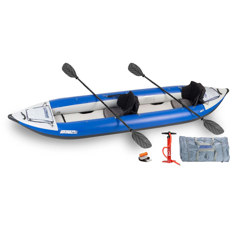 Sea Eagle Explorer 420X Inflatable Kayak Pro Tandem Package