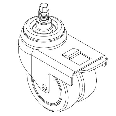 Midmark 630 Caster 4/Case - MMK-9A554001