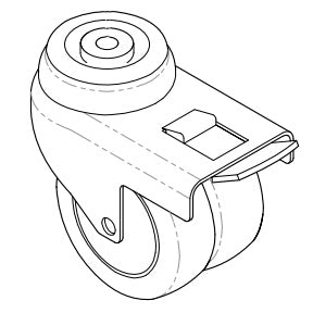 Midmark 641 Caster 4/Case - MMK-9A365001