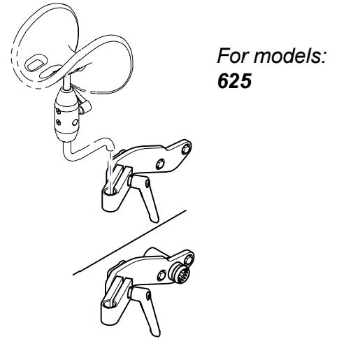 Midmark Articulating Knee Crutch Kit with Accessory Receiver - MMK-9A411004