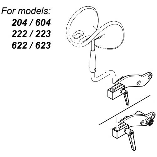 Midmark Standard Knee Crutch Kit with Accessory Receiver - MMK-9A410004