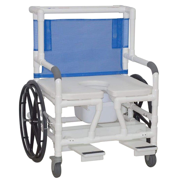 MJM Bariatric Self-Propelled Aquatic/rehab Shower Transport Chair 140-26-BAR-24W