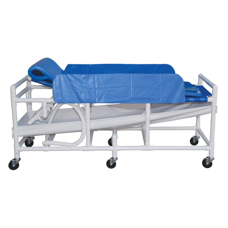 Bariatric Shower Gurney with Canvas Drain Pan