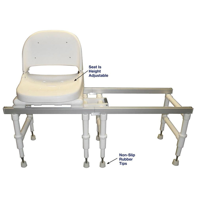 MJM Echo Dual Stationary Sliding Shower/transfer Chair - E118-SLIDE