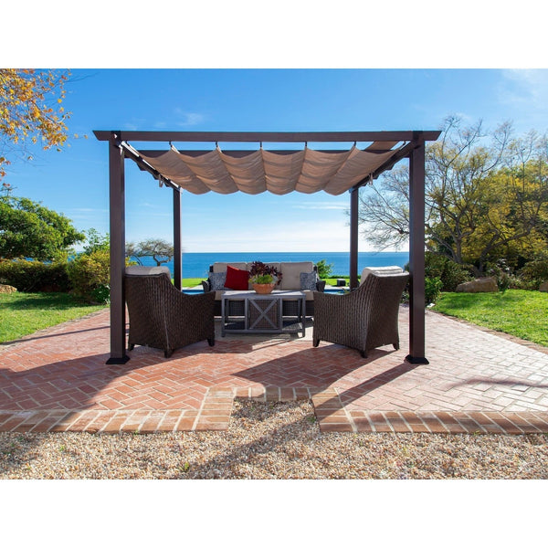 Paragon Outdoor Modena Soft Top Pergola - Backyard Provider