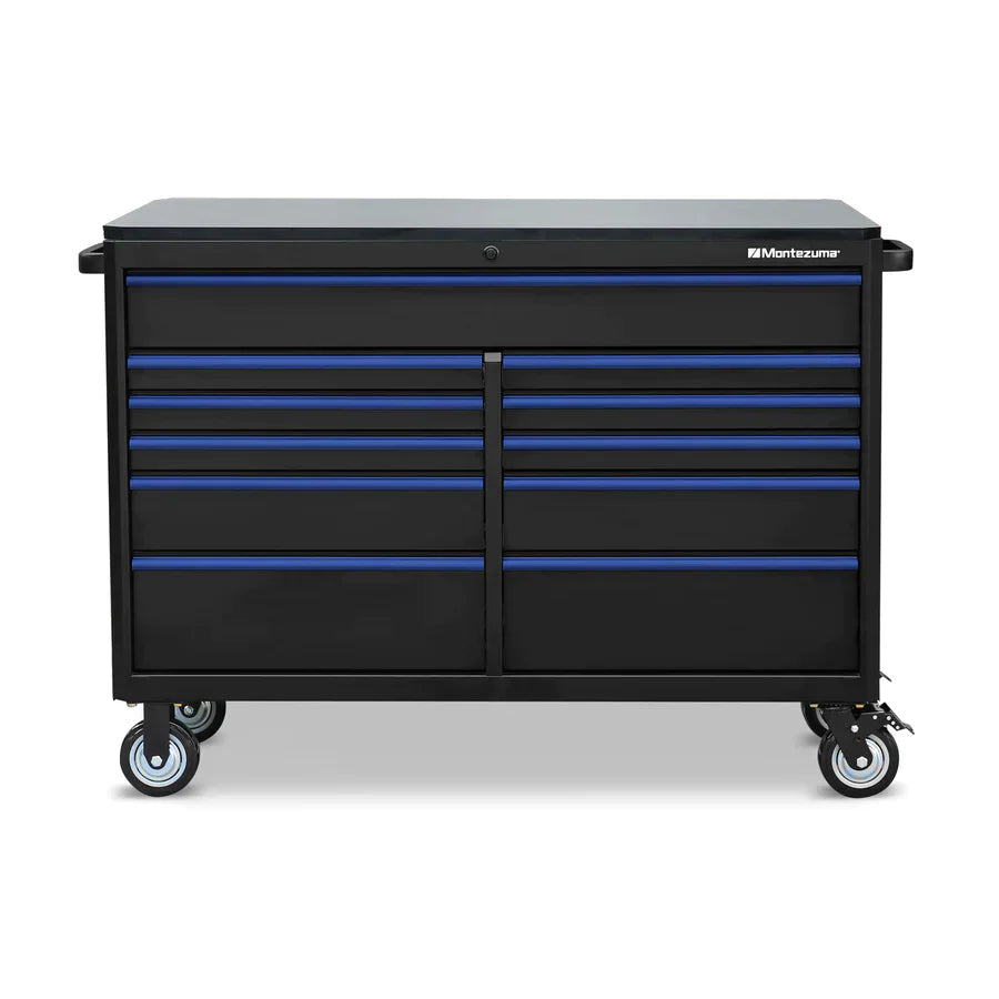 Montezuma 56" x 24" 11-Drawer Tool Cabinet BKM562411TC - Backyard Provider