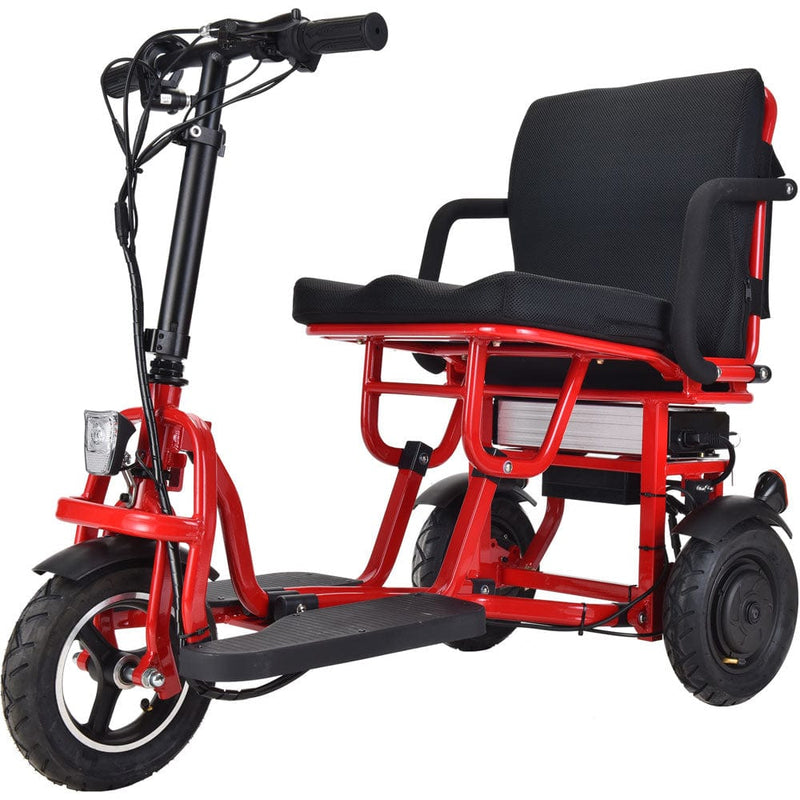 MotoTec 48V/10Ah 700W Folding 3-Wheel Mobility Scooter MT-FOLD-TRK-700