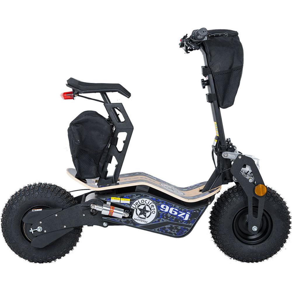 MotoTec Mad 48V/12Ah 1600W Fat Tire Electric Scooter MT-Mad-1600