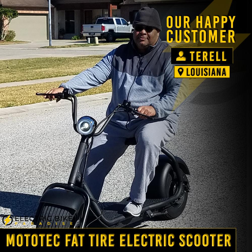 MotoTec Mini Fat Tire 48V/10.4Ah 500W Electric Scooter MT-Mini-Fat-Tire-48v-500w