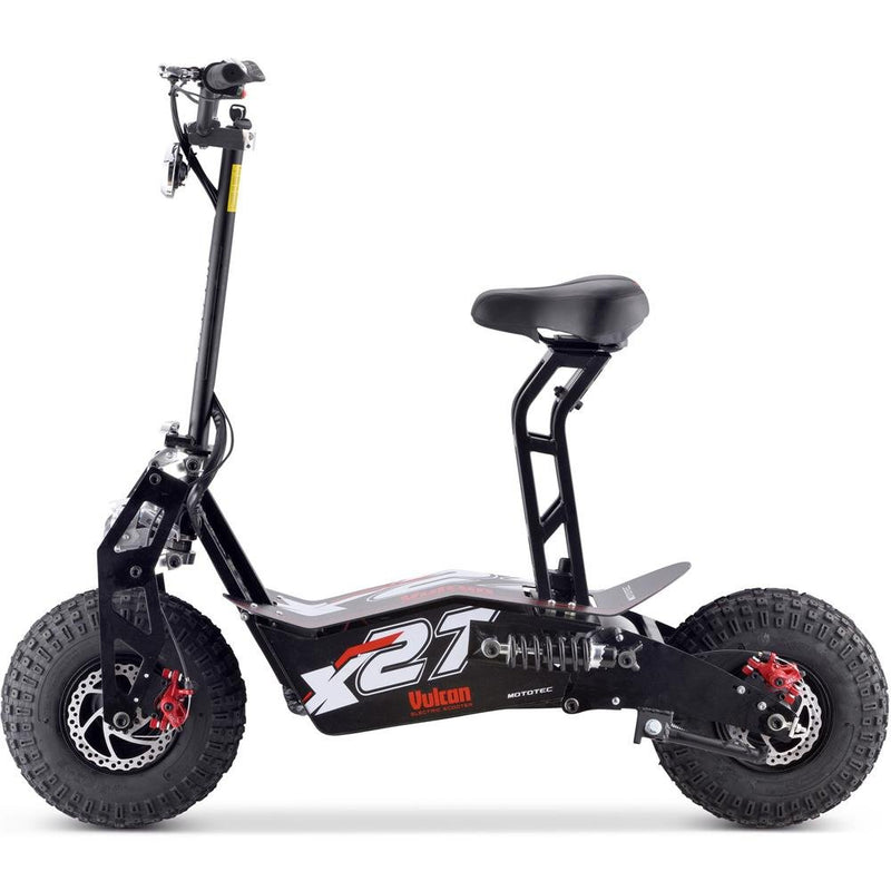 Performer MotoTec Vulcan 1600W 48V Fat Tire Suspension Folding Seated Electric Scooter