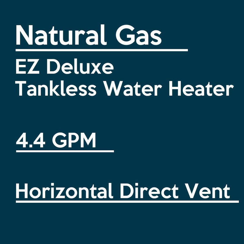 EZ Tankless 4.4 GPM 87500 BTU Natural Gas Indoor Tankless Water Heater with Vent Kit New EZDELUXENG