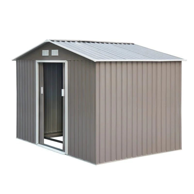 Outsunny 9' x 6.5' x 6.5' Outdoor Backyard Garden Tool Shed - 845-031GY