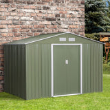 Outsunny 9' x 6.5' x 6.5' Outdoor Backyard Garden Tool Shed - 845-031YG