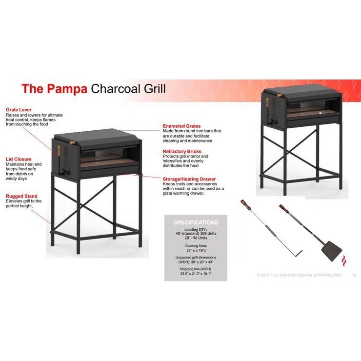 Nuke Pampa 30-Inch Argentinian-Style Gaucho Grill - PAMPA02