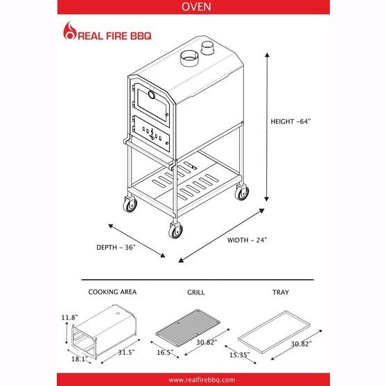 Nuke Wood Fired Outdoor Oven - OVEN6002