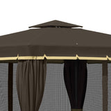 Outsunny 10' x 10' Patio Gazebo Outdoor Canopy Shelter - 84C-269CF