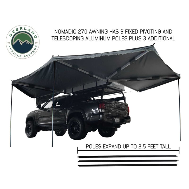 Overland Vehicle Systems Nomadic 270 Awning With Walls