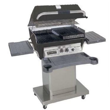 Broilmaster Premium Series 27-Inch Built-In Liquid Propane Grill with 2 Standard Burners in Black - P3XF