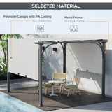 Outsunny 10' x 10' Outdoor Pergola Patio Gazebo - 84C-282WT