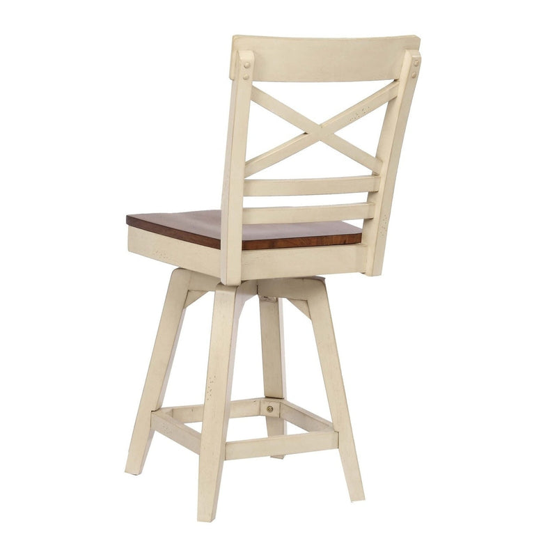 ECI Furniture Choices X Back Bartstool Height with Acacia Finished Seat 2pcs - 0737-20-CS1