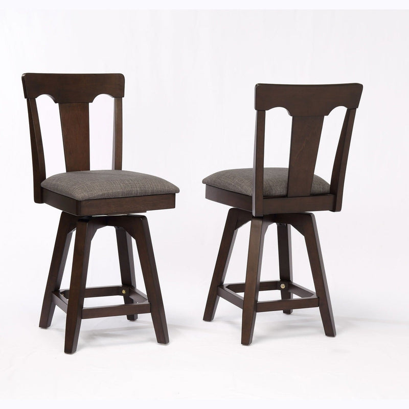 ECI Furniture Choices Panel Back Bar Stool with padded seat 2pcs - 0739-20-BS1