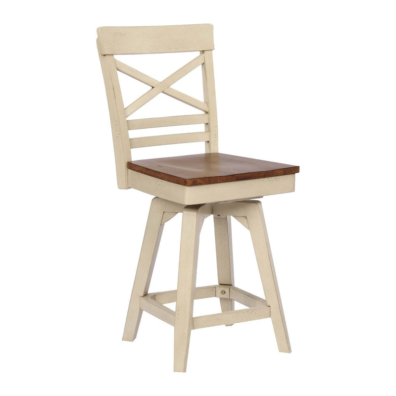 ECI Furniture Choices X Back Bartstool Height with Acacia Finished Seat 2pcs - 0737-20-CS1